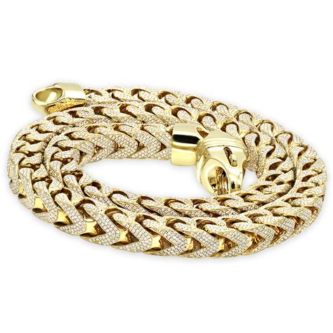 iced out gold jewellery.